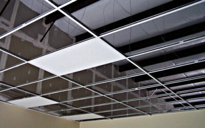 What is a drop or dropped office ceiling?